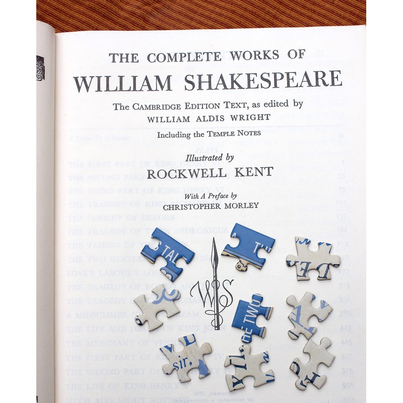 Shakespeare Insults Jigsaw Puzzle - 1000 Pieces - Includes Mini