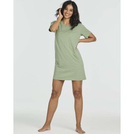 Real Essentials 3 Pack Nightgowns Women Pijamas Night Gowns Moo Moos Cotton Dresses Sleepshirts Pajama Shirts House