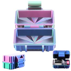 Vial Guard Storage Hard Case for 3ml, 5ml, 10ml, 30ml Vials, Secure Holder Multiple Sizes (Metalic, 1 x 30ml)