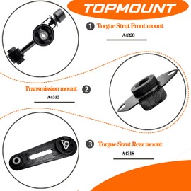 Engine Motor and Transmission Mount Compatible with 2007 2008 2009 2010 2011 2012 Nissan Versa 1.8L and 2009 2010 2011 2012 2013 2014 Nissan Cube 1.8L 4PCS, Replace# A4312 A4318 A4320 A4323