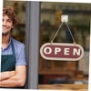 Ipetboom Rustic Hanging Plaque Double Sided Open Closed Sign for
