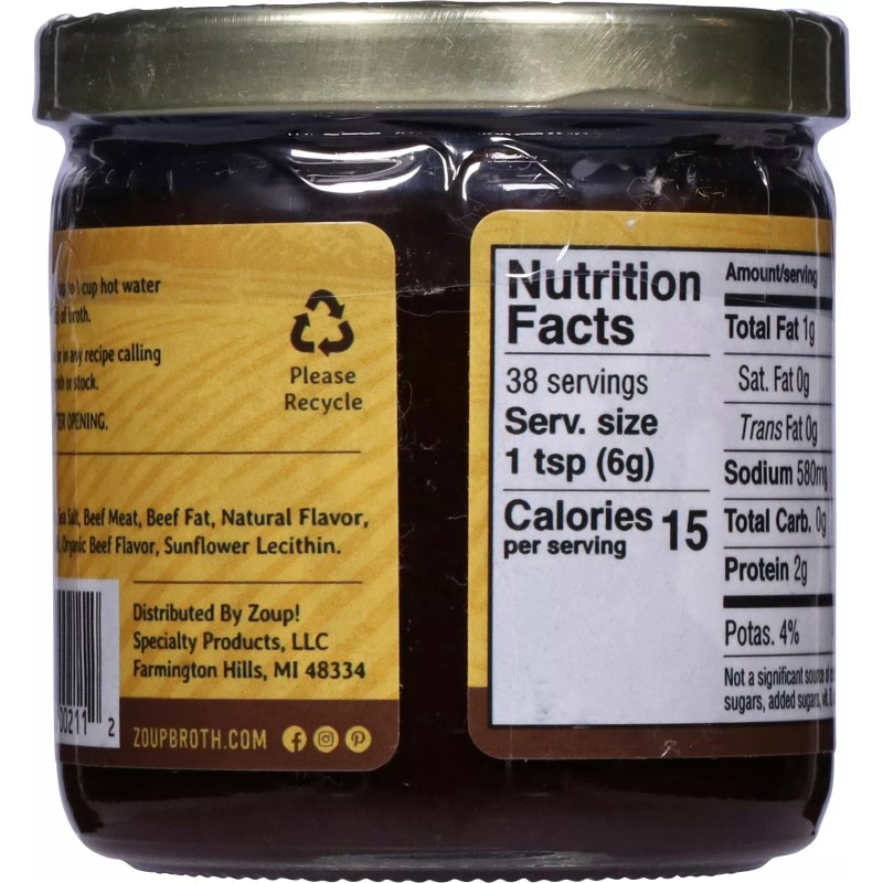 Zoup Good Really Bone Broth Concentrate Beef 8 Oz (Pack