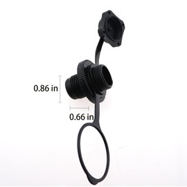 ZHYOHEN 2PCS Inflatable Boat Screw Air Plug Marine Air Valve Inflatable Boat Valve Cover Pool Accessory Nut Plug ABS Plastic One Way Inflatable Valve for Inflatable Boat Rafts Rubber Dinghies
