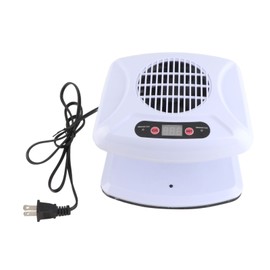 Single Hand Nail Air Dryer Warm Cool Wind Automatic Sensor Nail Fan Blow Dryer for Home Salon White US Plug 110V