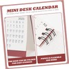 Ciieeo 24pcs Mini Desk Calendars Chinese Style Monthly Planner Compact