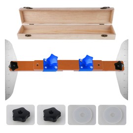 Stair Tread Template Tool - Stair Tread Gauge, Stair Tread Jig, Adjustable 7.67" to 49" in Length, Stair Tread Measuring Tool Suite for Stairs, Risers, Partitions, Shelf Scribe Layout