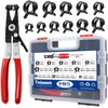 Tnisesm 195Pcs 6-38mm Spring Band Hose Clamps Assortment kits with