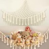 QYINXIU Stuffed Animal Toy Hammock Hanging Large Macrame Toy Hammock