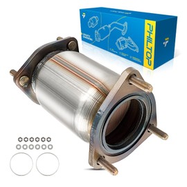 PHILTOP Front Catalytic Converter Compatible with 2004-2008 Aveo 1.6L, 2007-2008 Aveo5 1.6L, 1999-2002 Lanos 1.6L - Replace# 16474, 642263, 50445 Direct-Fit Stainless Steel (EPA Compliant)
