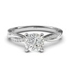 Sterling Silver 4-Prong Petite Twisted Vine Simulated 1.0 CT Diamond