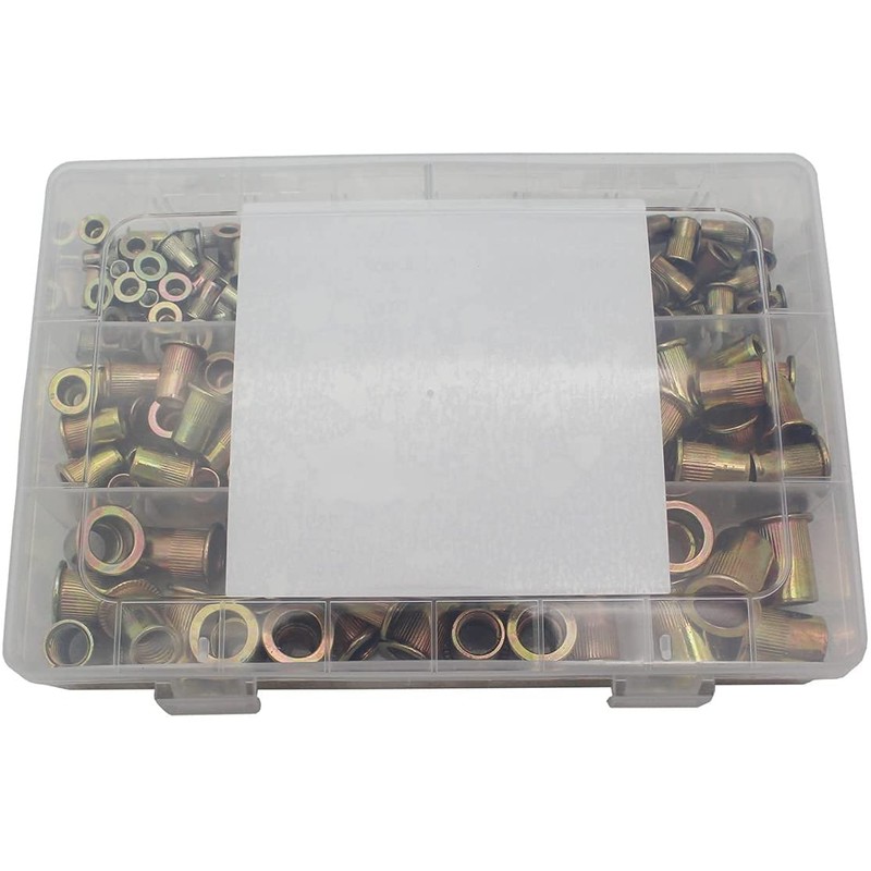 210Pcs Rivet Nut M4 M5 M6 M8 M10 M12 Zinc