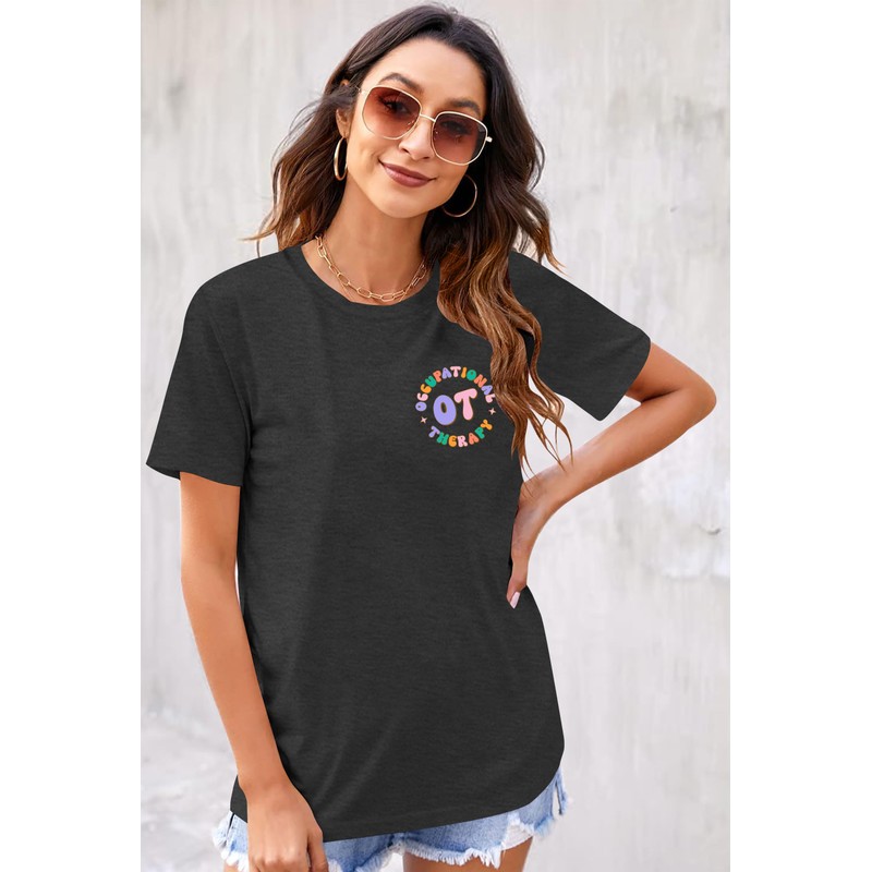 ELDPS Occupational Therapy Shirts for Women: Funny OT Therapist Tshirt