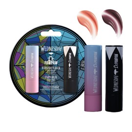 Dr.PAWPAW x Wednesday Ophelia Hall Gift Set 2 x 4g, Tinted Lip Balm Duo in Soft Pink and Moody Plum, Hydrating Pawpaw Lip Care with Buildable Colour, Vegan Gift Set