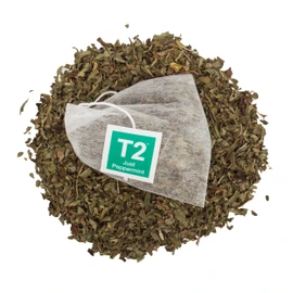 T2 Tea Just Peppermint Herbal Tea Bags in Box, 25-Count