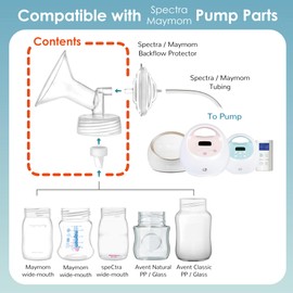Maymom 22 mm Flange and Duckbill Valve Compatible with Spectra S1 Spectra S2 Spectra 9 Plus Not Original Spectra Pump Parts Replace Spectra S2 Pump Parts Spectra Flange Spectra Duckbill Valve