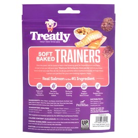 Treatly Soft Baked Trainers Salmon & Chickpeas w/Collagen Dog Treats - 5oz/1 Pack