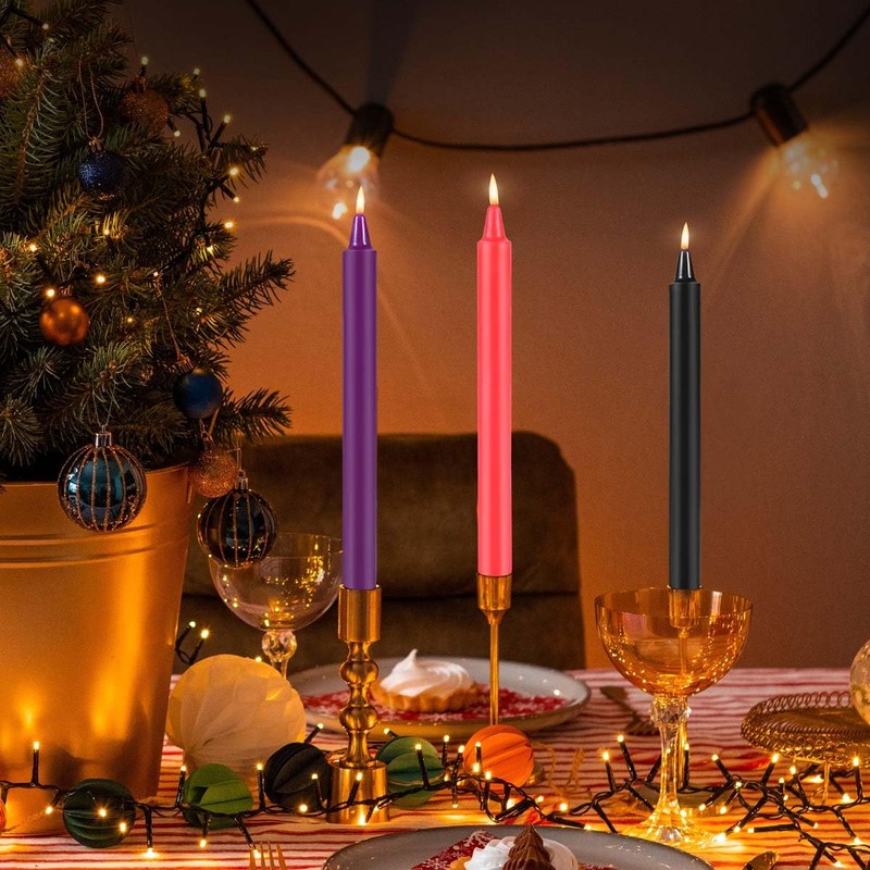KISEER 6 Pcs Low Temperature Candles Low Heat Romantic Candles