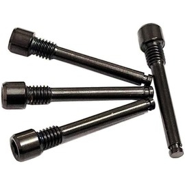 4X M4 x 26mm Titanium Bolts for Bike Cycling Disc Brake Pad Threaded Pin Inserts Screw Disc Brake Pad Pin Axle for Threaded Hydraulic Disk Caliper