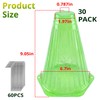 UCandy 30 Pack Garden Cloches for Plants with 60 Stakes,