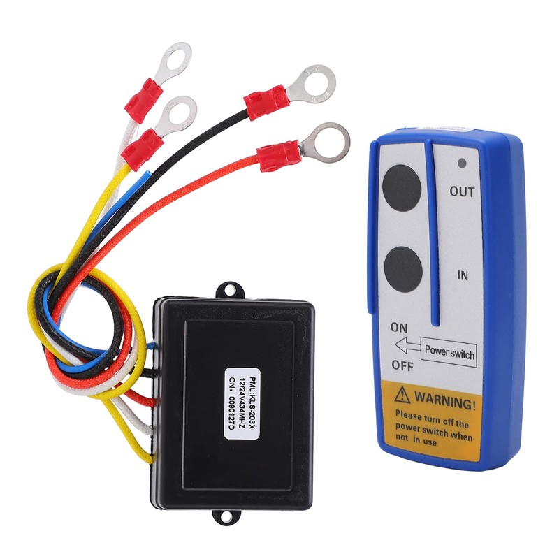 Tbest Wireless Winch Remote Control Kit, Universal Wireless Winch Remote