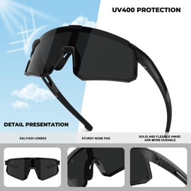 KALIYADI Men Polarized-Sunglasses Sports Sunglasses: Mens Womens Polarized Sports Sun Glasses Cycling Driving Outdoor