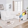 ALIECOM 100% Waterproof Reclining Sectional Couch Covers Jacquard Stretch 2-Piece