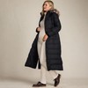 Lands' End Womens Maxi Down Coat Black Plus 3x