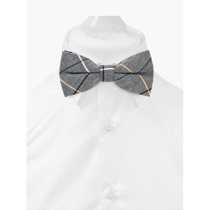 axy Mens Bow Tie with Pocket Square Set for Suit