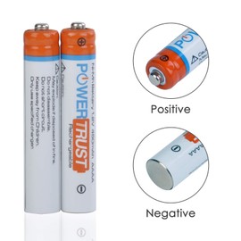 PowerTrust AAAA Battery for Surface Pen, Rechargeable AAAA Battery for Active Stylus LED Flashlight and More Devices (2)