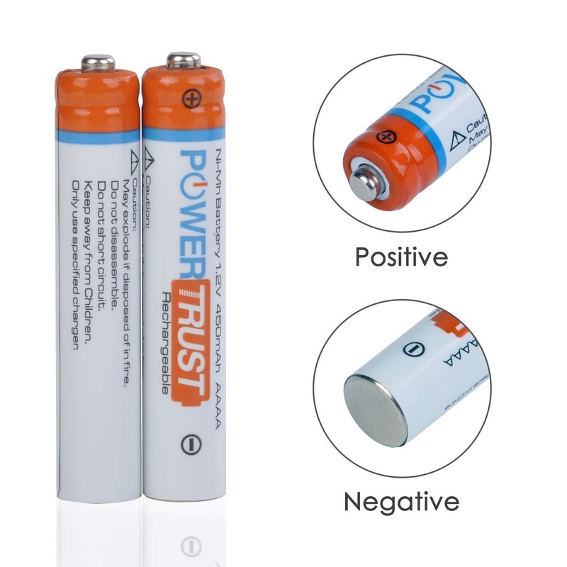 PowerTrust AAAA Battery for Surface Pen, Rechargeable AAAA Battery for