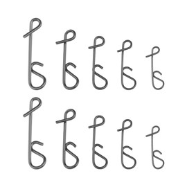 The Lord of the Tools 100PCS Fishing Knotless Connector 5 Sizes S-XXL Stainless Steel Knotless Cord Connector Fishing Accessories for Freshwater and Saltwater Fishing