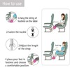 Yeanifeana Portable Airplane Foot Rest for Travel - Adjustable Height