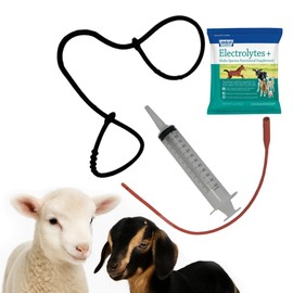 LBH MARKET Lamb Feeding Tube Syringe & Lamb Puller Kit for Sheep & Goats – Complete Lambing & Newborn Care Set