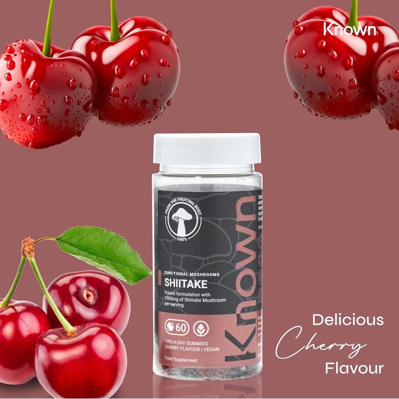 Shiitake 1000mg Mushroom Gummies by Known Nutrition | Natural Immune