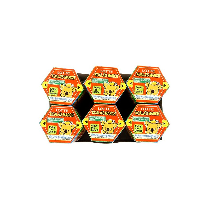 Lotte Koala's March Cookie with Mango Cream, 1.45 oz (Pack