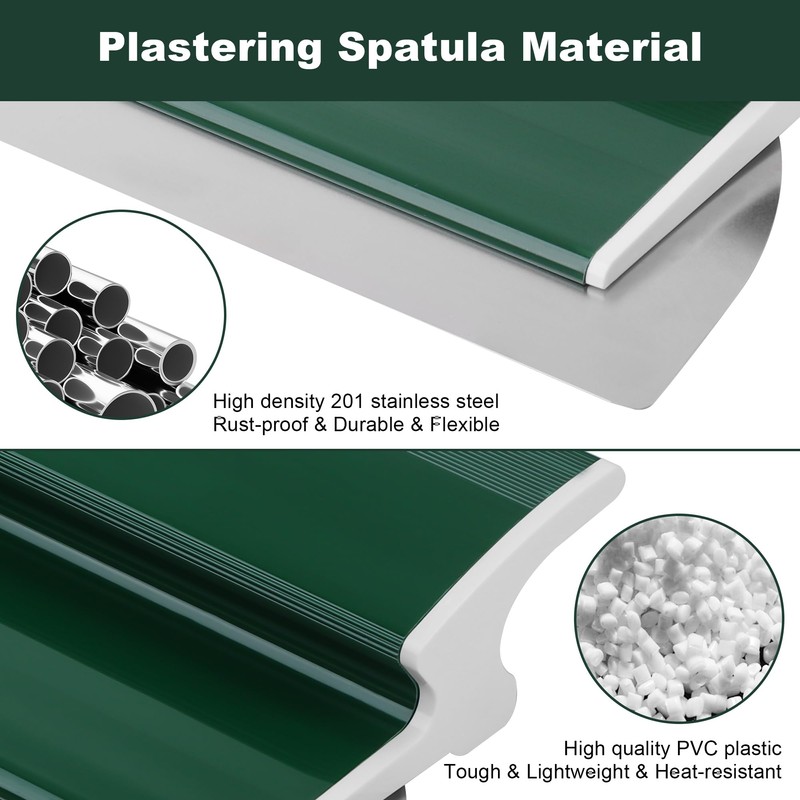 Surface Spatula 25 cm, Durable Smoothing Spatula, Ergonomic Spatula Roller,