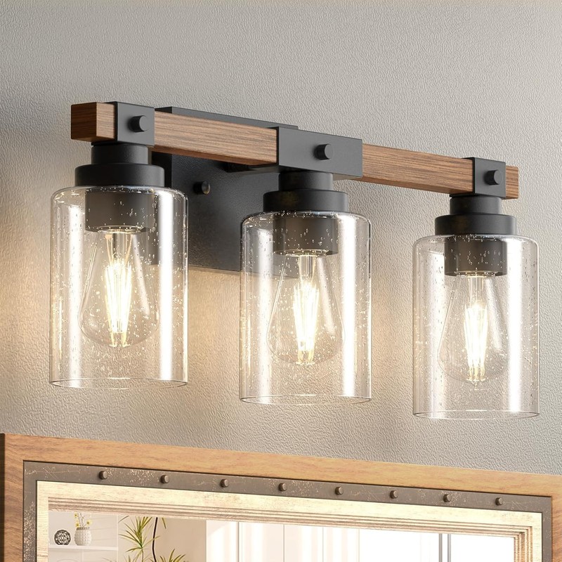 6-Pack Seeded Glass Lamp Shade Replacements, 5.9in Height, 3.9in Diameter,