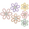 JAVEOLA 6Pcs Boho 3 Size Wall Decor Nursery Daisy Wall