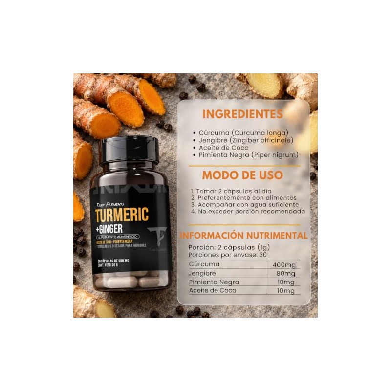 Suplemento Alimenticio Para Hombre - Tawr Elements 60 Capsulas -