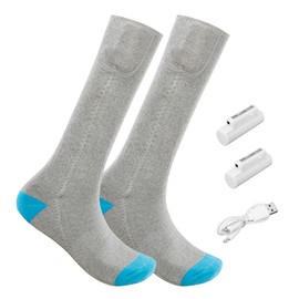 Outdoor Electric Heating Socks Rechargeable Heating Foot Warming Socks Temperature Adjustable Heating Socks Washable