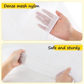 UNIFAMILY 3pcs Bee Hive Mesh Transport Bags with Drawstrings, Breathable Bee Nuc Transfer Bag, Durable Bee Hive Bags for Beekeepers Transport Safely White Beehive Transport Bags