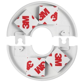 JJHXSM 2pcs Pipe Hole Air Conditioning Hole Decorative Cover 22x80mm Snap On White Round Cover Round Escutcheon Plate