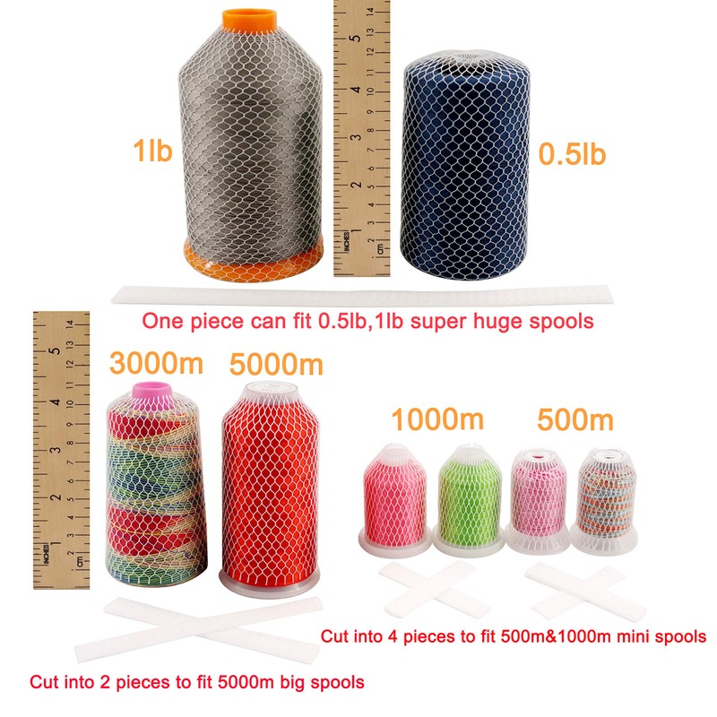 New brothread 100pcs Thread Net Spool Saver for Different Sizes