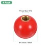 M METERXITY 4-Pack Threaded Ball Knobs, M12 Female Thread 40mm
