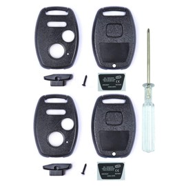 Latest best Key Fob Shell Case Fit for Honda 2010-2011 Accord Crosstour 2006-2011 Civic 2007 2010 2011 2013 CR-V 2011-2015 CR-Z 2009-2013 Fit 2011-2014 Odyssey 2+1 Buttons Car Key Fob Cover Shell 2PCS