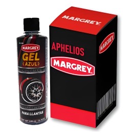 Gel Azul Abrillantador Para Llantas Y Hule Margrey De 500 Ml Azul