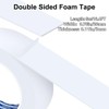 ZOMPAGO Double-Sided Foam Tape for Crafting,0.78in x 16.4FT（5m,Wall and Furniture