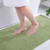 Homaxy Chenille Bathroom Rug, Non-Slip Bath Mat, Washable Bath Mat,
