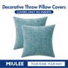 MIULEE Pack of 2 Smoke Blue Throw Pillow Covers 20x20