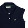 Lacoste Girl's Sleeveless Polo Dress, Navy Blue, 6Yr